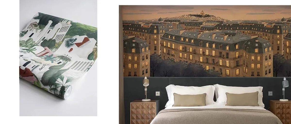 black and white eiffel tower landcape wallpaper